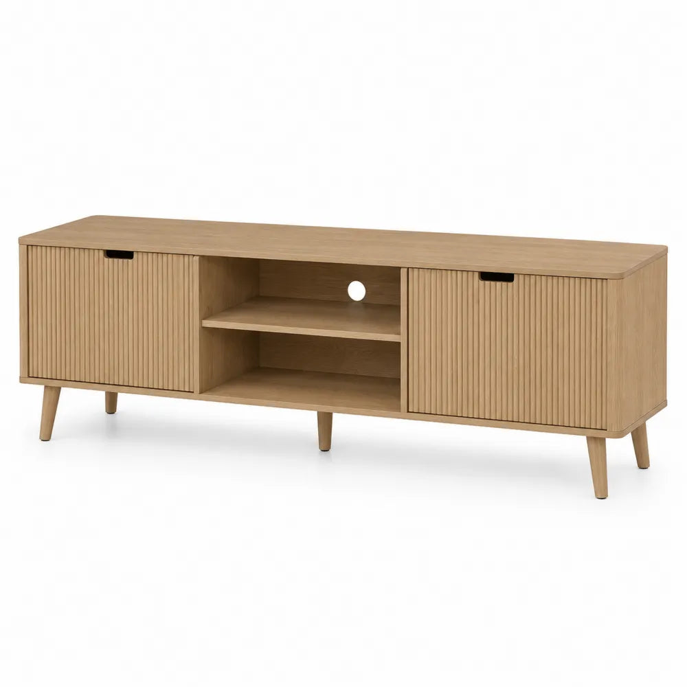 TV-Schrank aus Holz mit Eichefurnier 180cm