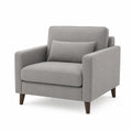 Sessel Polyesterstoff Grau 90cm x 85cm x 85cm