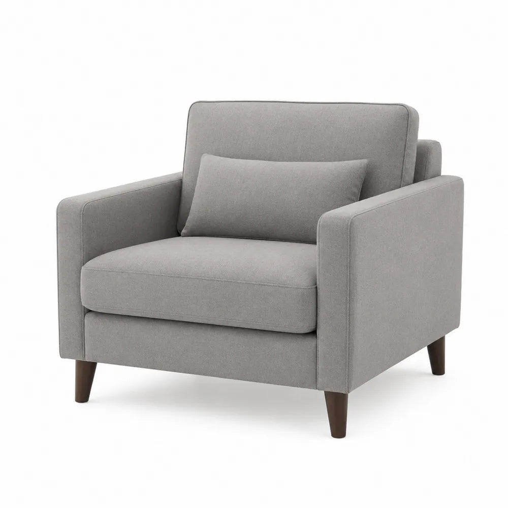 Sessel Polyesterstoff Grau 90cm x 85cm x 85cm