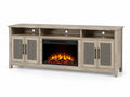 TV Möbel Holz mit elektrischem Kamin 183cm